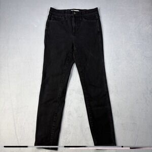 Madewell Roadtripper Jeggings jeans Women's Size 26 black Wash Denim high rise.